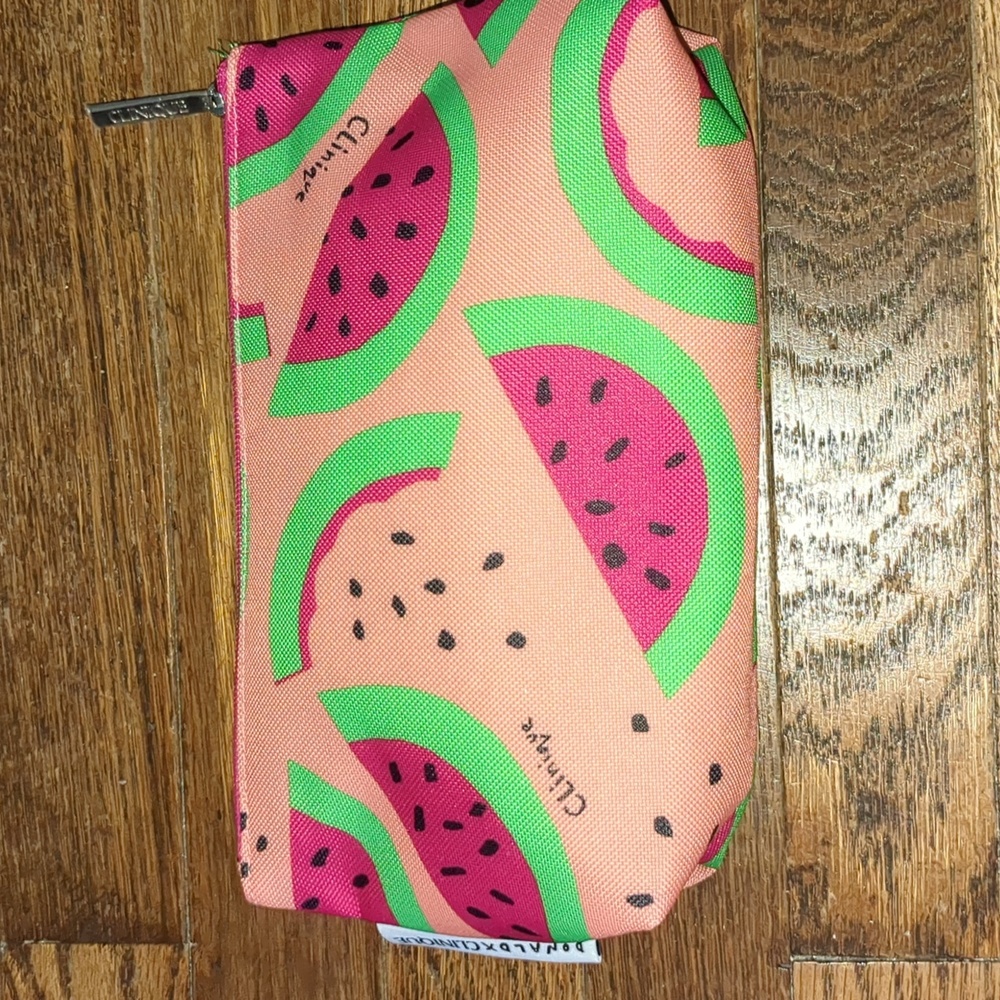 •Clinique Watermelon Cosmetic Bag